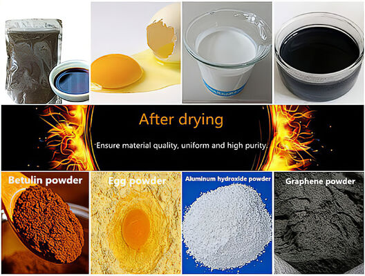 30~300°Cの空気入口温度制御と1kg/hの蒸発容量を持つ自動実験室スプレードライヤー