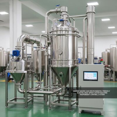 エネルギー節約と環境に優しい SUS316L ミルクスプレードライヤーマシン 独立した制御システム